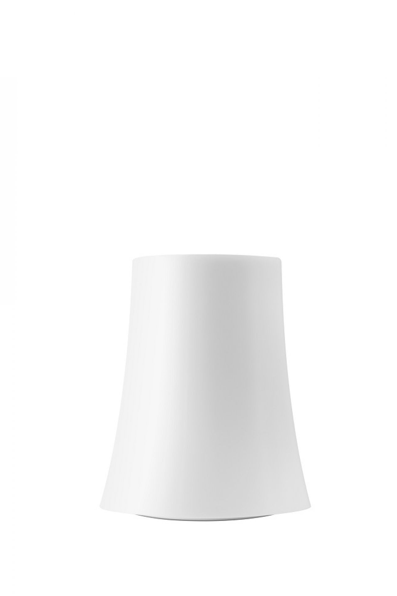 Weiße Birdie Tischleuchte von Foscarini, modernes Design für Nachttisch oder Schreibtisch.
